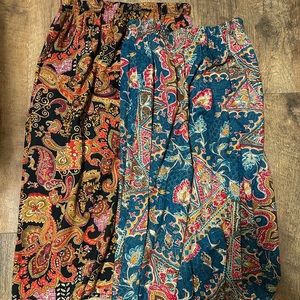 Vintage The Villager Maxi Skirts Paisley
